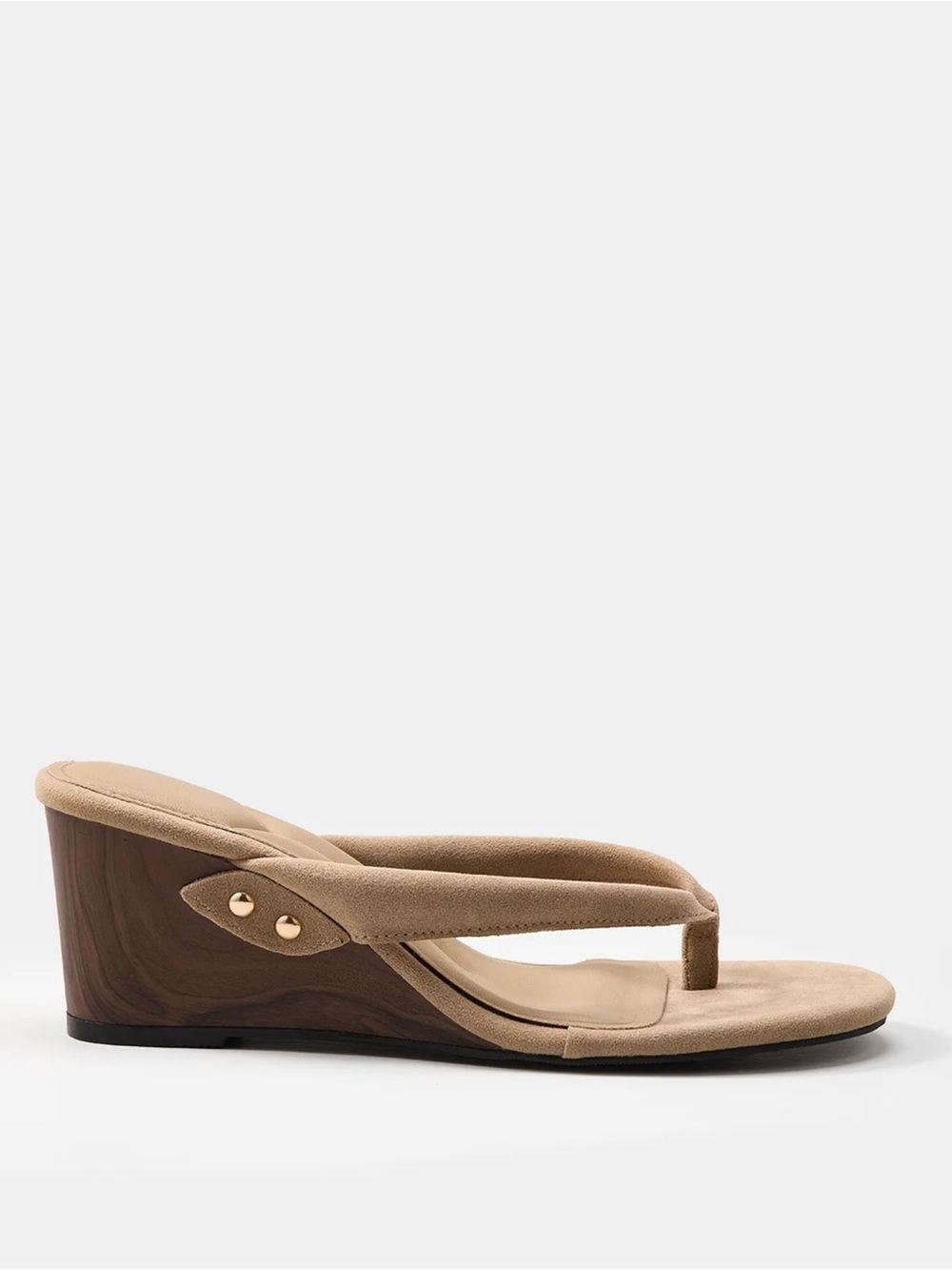 Commense Casual Thong Wedge Sandals - Size 40 USA 9 - Picture 5 of 5